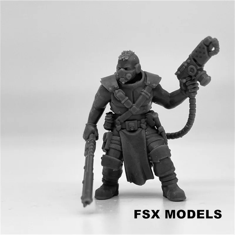 الراتنج نموذج عدة من محاكم التفتيش قتل فرقة ، مصغرة الطاولة ، ألعاب الحرب ، شخصيات الجندي غير مصبوغ ، 28 مللي متر مقياس