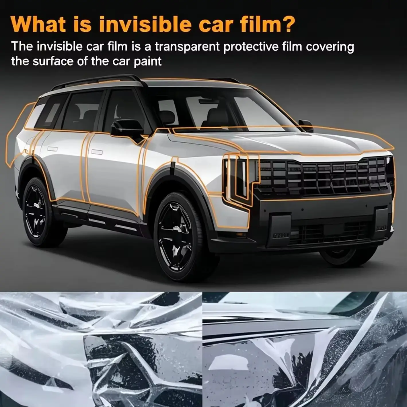 9Mil TPU Scratch-resistant Matte Clear Paint Protection Film For Kia TELLURIDE 2026 2027 Body Transparent Bra Per-cut PPF Kit