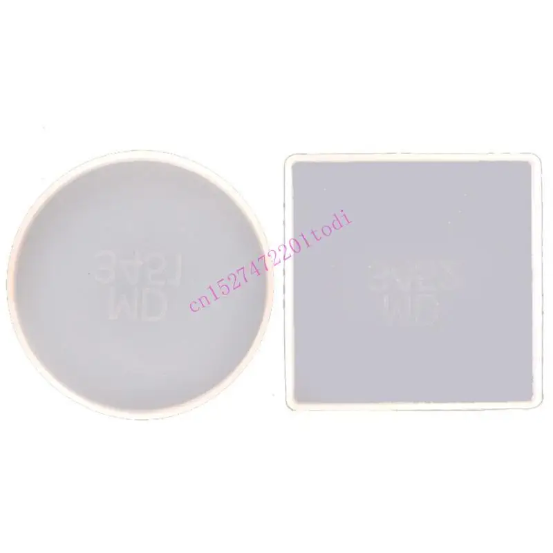 

2 шт., комплект форм для круглых и квадратных подставок из смолы, инструменты для подставок из смолы с агатом, инструменты M76B