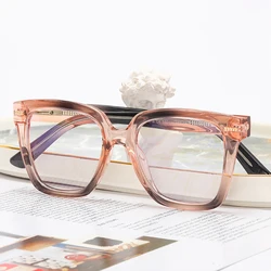 New Fashion Women Glasses Frame Optical Prescription Eyewear TR-90 Plastic Full Rim Flexible Eyeglasses Man and Woman Colorful