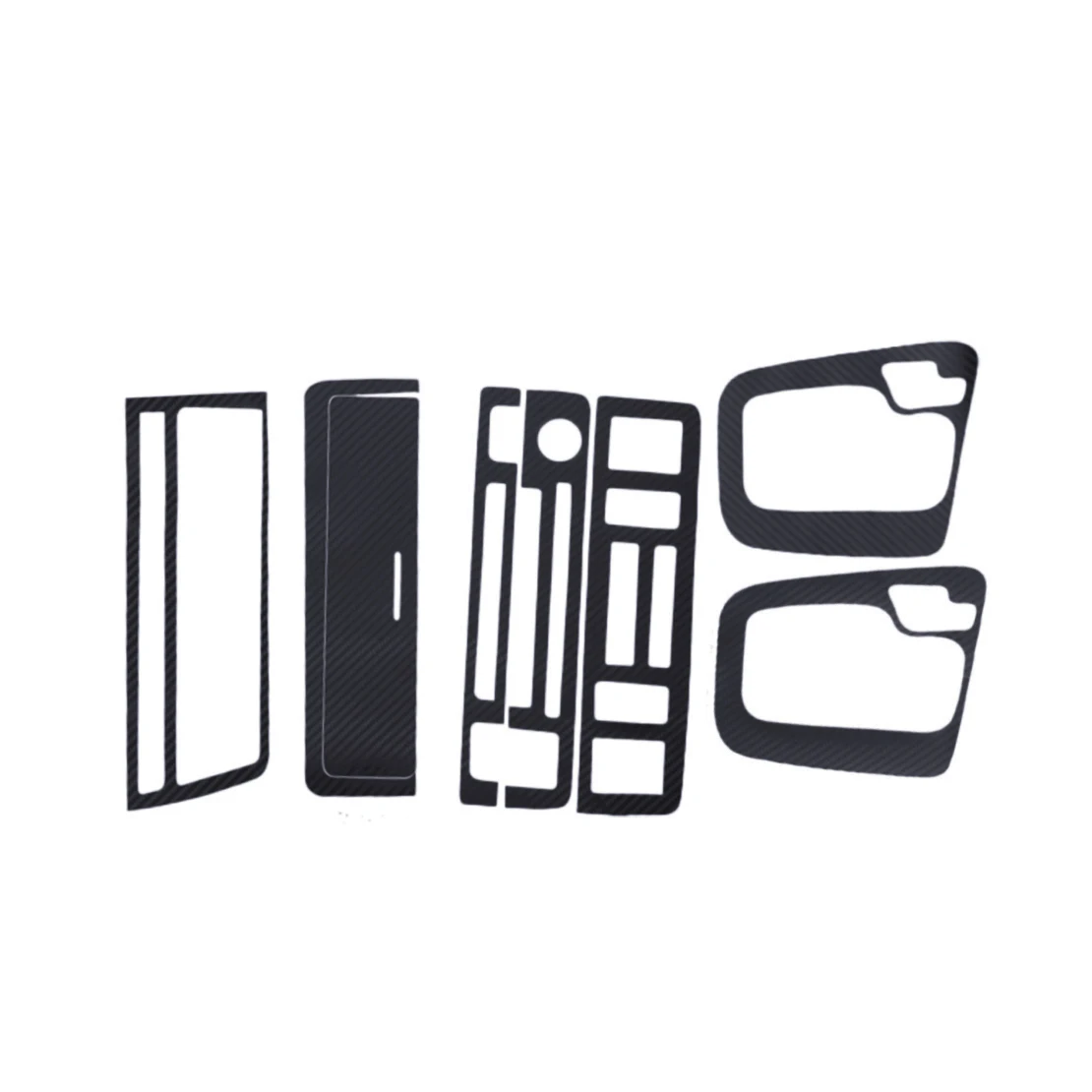 LHD الداخلية داش مجلس والعتاد التحول غطاء اللوحة المركزية ثلاثية الأبعاد ألياف الكربون الأسود نمط بولي كلوريد الفينيل صالح لسيارات BMW 3 سلسلة E46 1998-2005 جديد #4