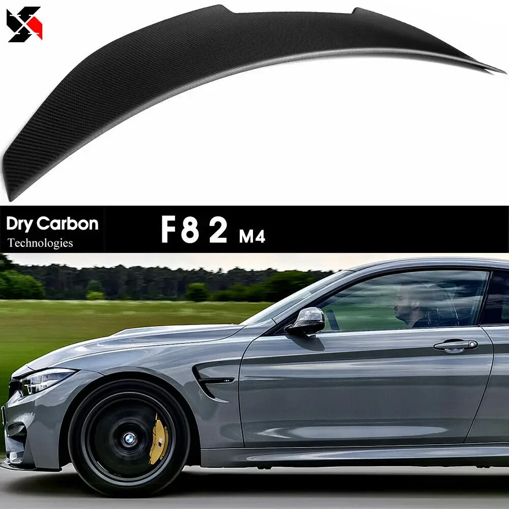 

Dry Carbon Fiber Rear Trunk Spoiler Boot Wing for BMW M4 Coupe F82 2015 - 2019