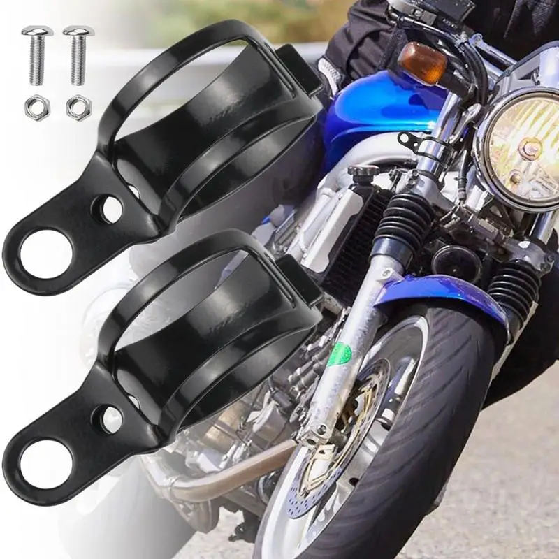 Brand New 2pcs Motorcycle Mount Turn Signals Bracket Flasher Bracket Blinker Indicators Holder Fork Mount Clamp For ATV / Scoote