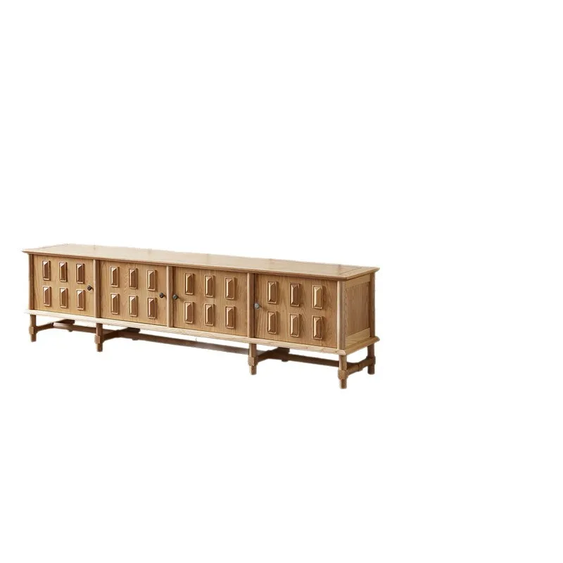 CX retro solid wood dining edge, log wind small apartment storage, locker
