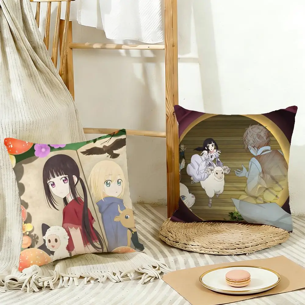 Cute Adorable Magical Champignon Witch Cushion Cover Cozy Pillowcase Holiday House Interior Sofa Bedroom Accessories