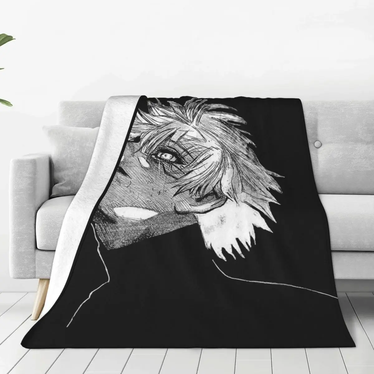 Tokyo Ghoul Anime Blankets Soft Warm Flannel Throw Blanket Bedding for Bed Living room Picnic Travel Home Couch