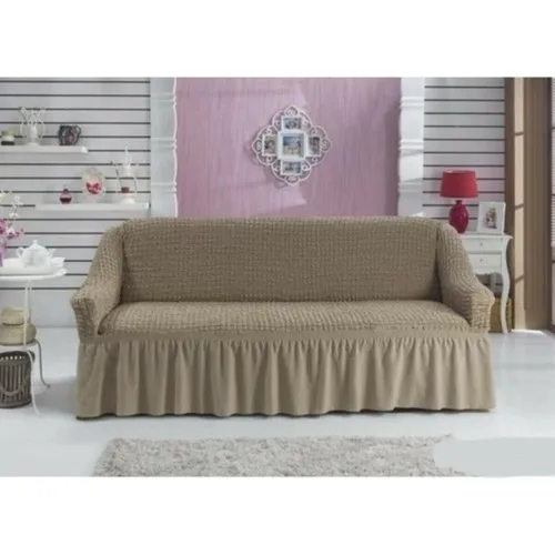 Şebnem Gossamer Cotton 2 Personality Skirted Sofa Bed Seat Sofa Cover