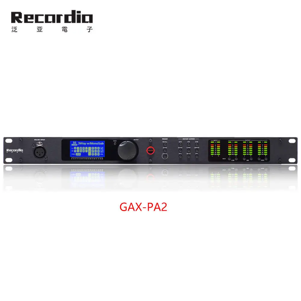 Digital  PA2 Processor 2in6out DriveRack PA Professional Sound System Equipment Effector for Hot Selling