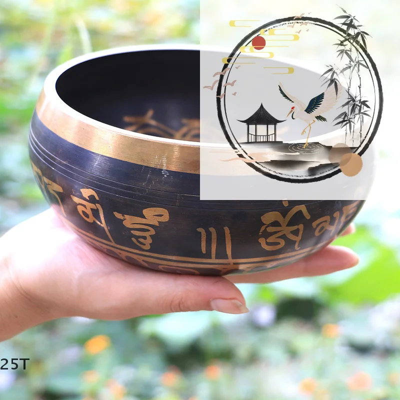 

Звуковая чаша Будды, тибетский колокольчик, чаша для йоги, медитации, металлическая поющая чаша, ударник, песняющая чаша, латунный колокольчик, ремесленная музыка
