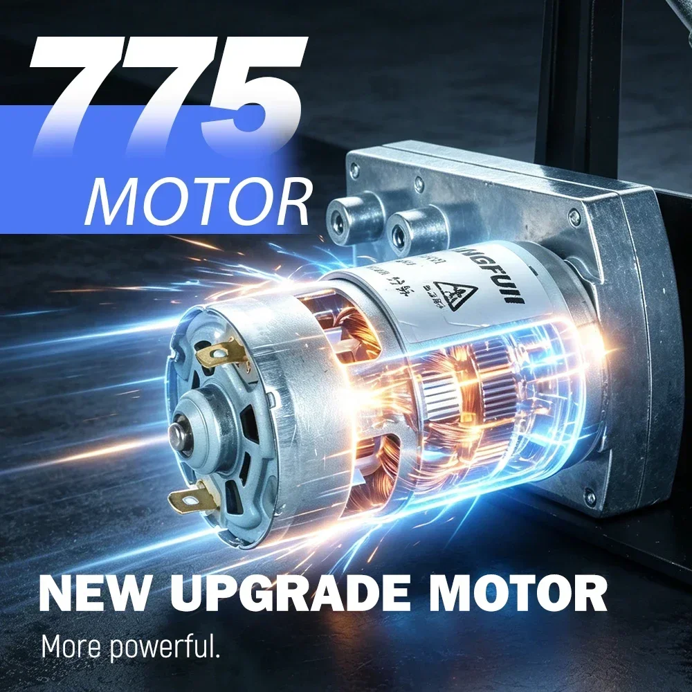 TUNGFULL DC24V High Power Reciprocating Cycle Linear Actuator 3-20cm Stroke Telescopic Motor Speed with DIY 775 Motor