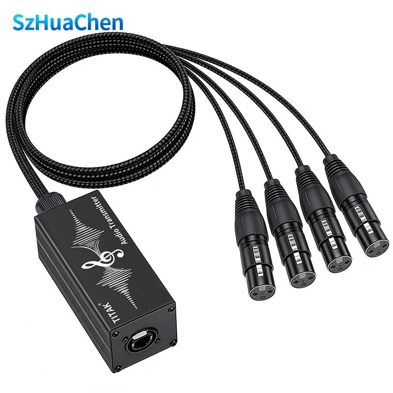 4 Channel XLR to RJ45 Audio Extender Premium STP Cat5 Cat6 Cat7 for Stage Sound Lighting Audio Cables Audio Accessories