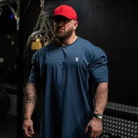 T-shirt en coton SILVERBACK pour homme, coupe ample, col rond, manches courtes, pour la course à pied, la gym et le fitness, vêtements de sport décontractés de qualité supérieure 2