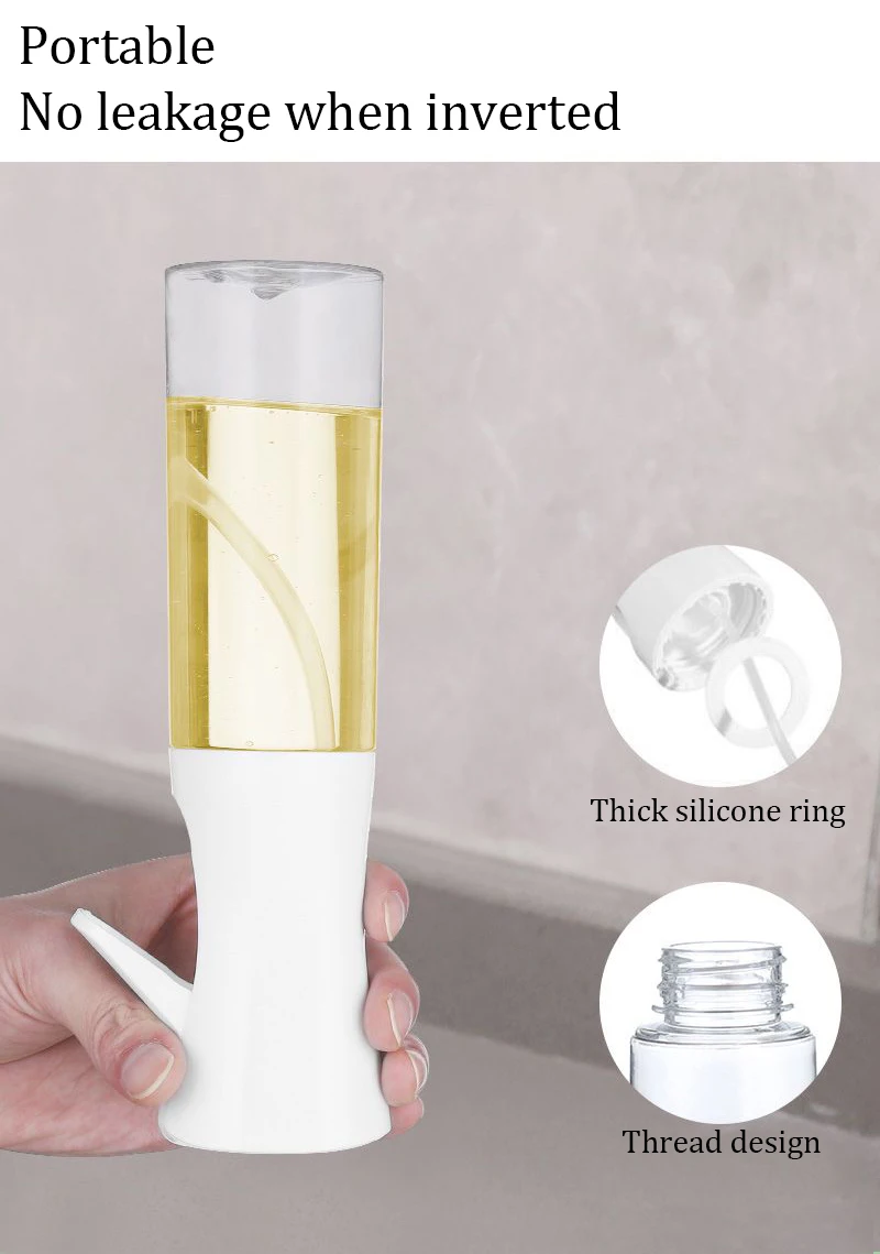 1pc 100/200/300/500ml Öl Spray Topf Küche Haushalt Essbare Olivenöl Spray Flasche Zerstäubte nebligen Öl Tank Luft Friteuse Spray Bott – Detail 2