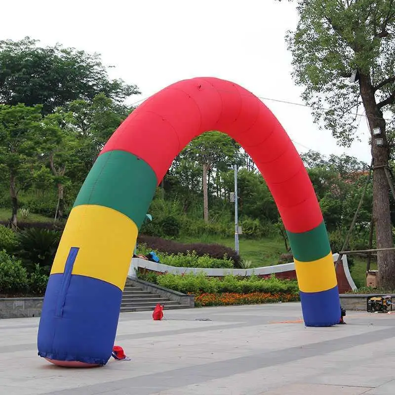 Arco inflable personalizado para eventos al aire libre, arco inflable de línea de acabado de inicio