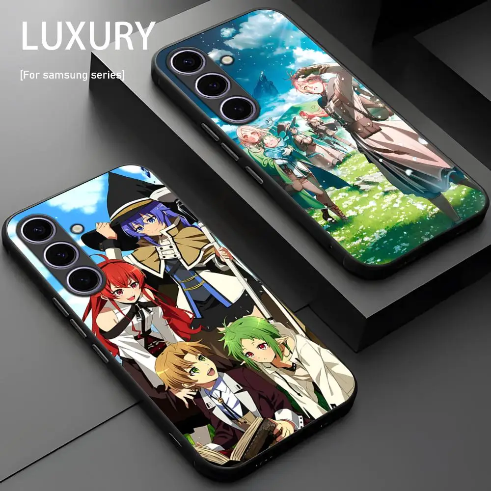 Mushoku Tensei Anime Phone Case For Samsung Galaxy S25 S24 S23 S22 S21 S20 Plus Ultra Note20 Soft Black