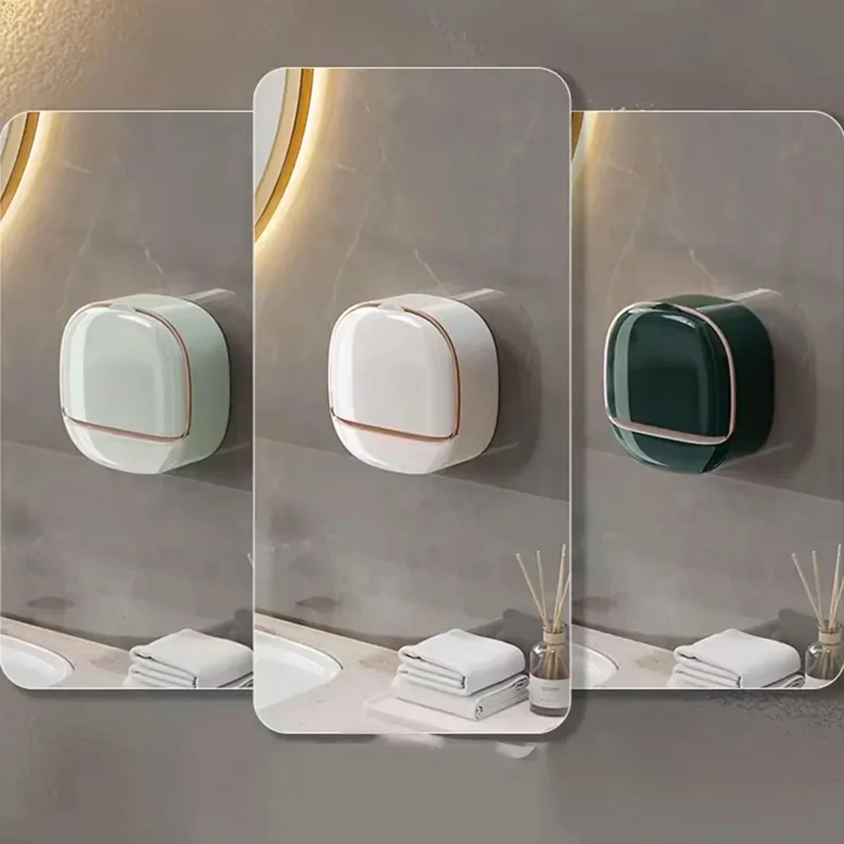 

1 piece soap box free punching soap box wall-mounted household high-grade drain water bathroom toilet soap shelf Jaboneras