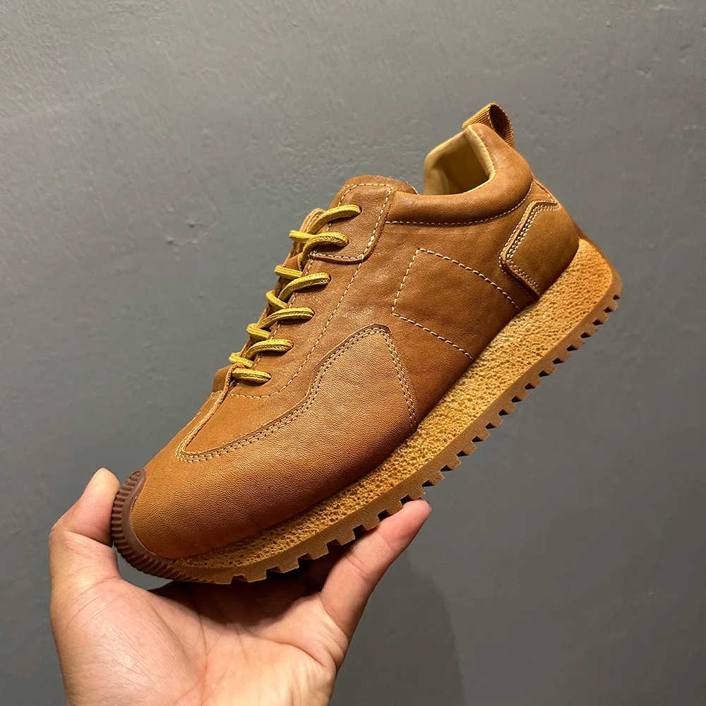 Men's   Shell Cordovan Sneakers | Fashion Shock Absorption Comfort Running Shoes | Breathable Lightweight Retro Training Shoes