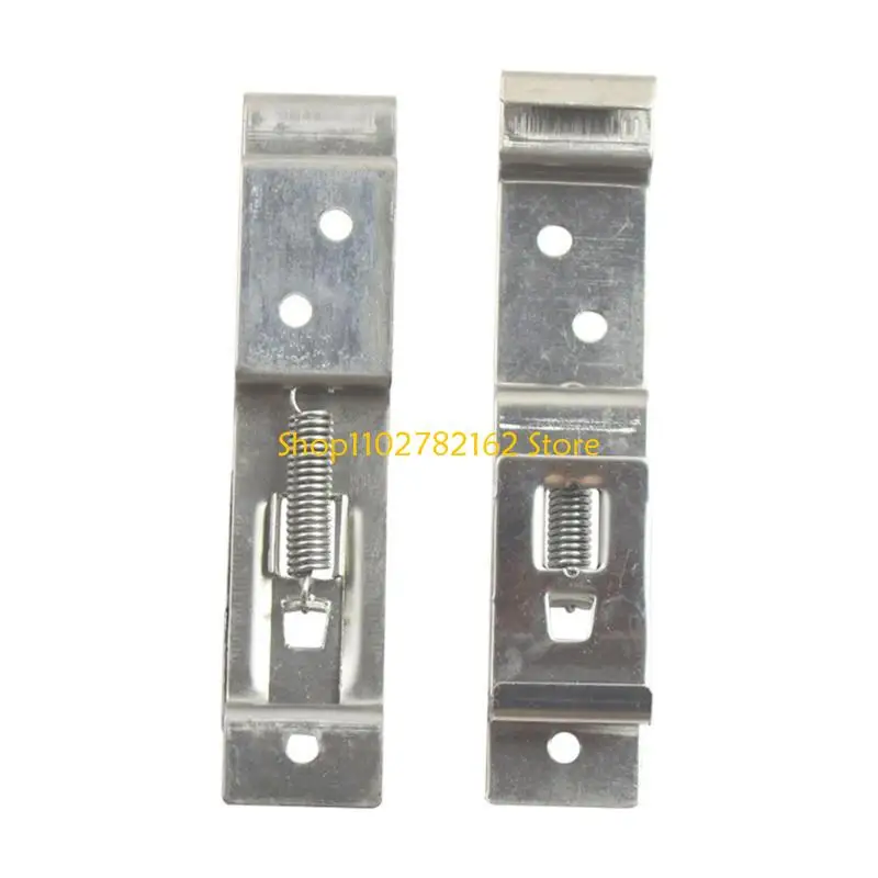 547B 2pcs Trailer Vehicle Car License Plate Spring Loaded Stainless Bracket Rack Frame Holder Clamps Truck Number Plate Clips