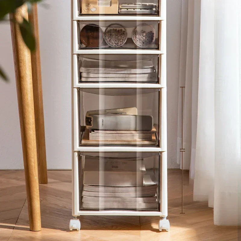 

Stationery storage cabinets, drawer type plastic office desks, multi-layer storage under the desk, document organization