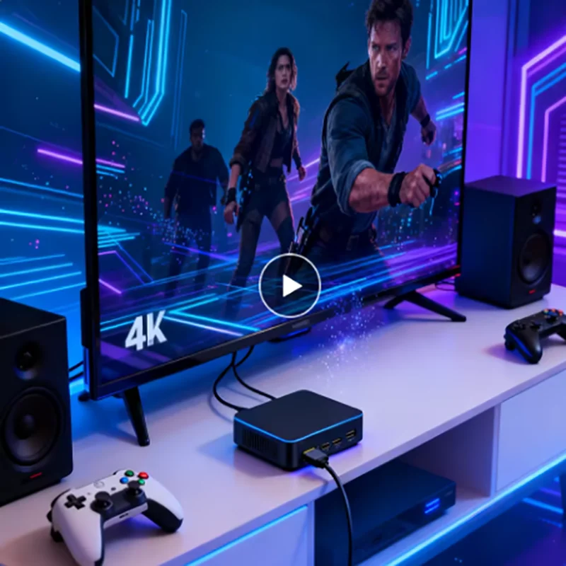Mini Gaming PC Desktop Windows 11 Pro Intel Core I9-10980HK/N150 Mini PC 32GB DDR4 1/2TB SSD Computer Dual WIFI 6 BT5.2 4K HD