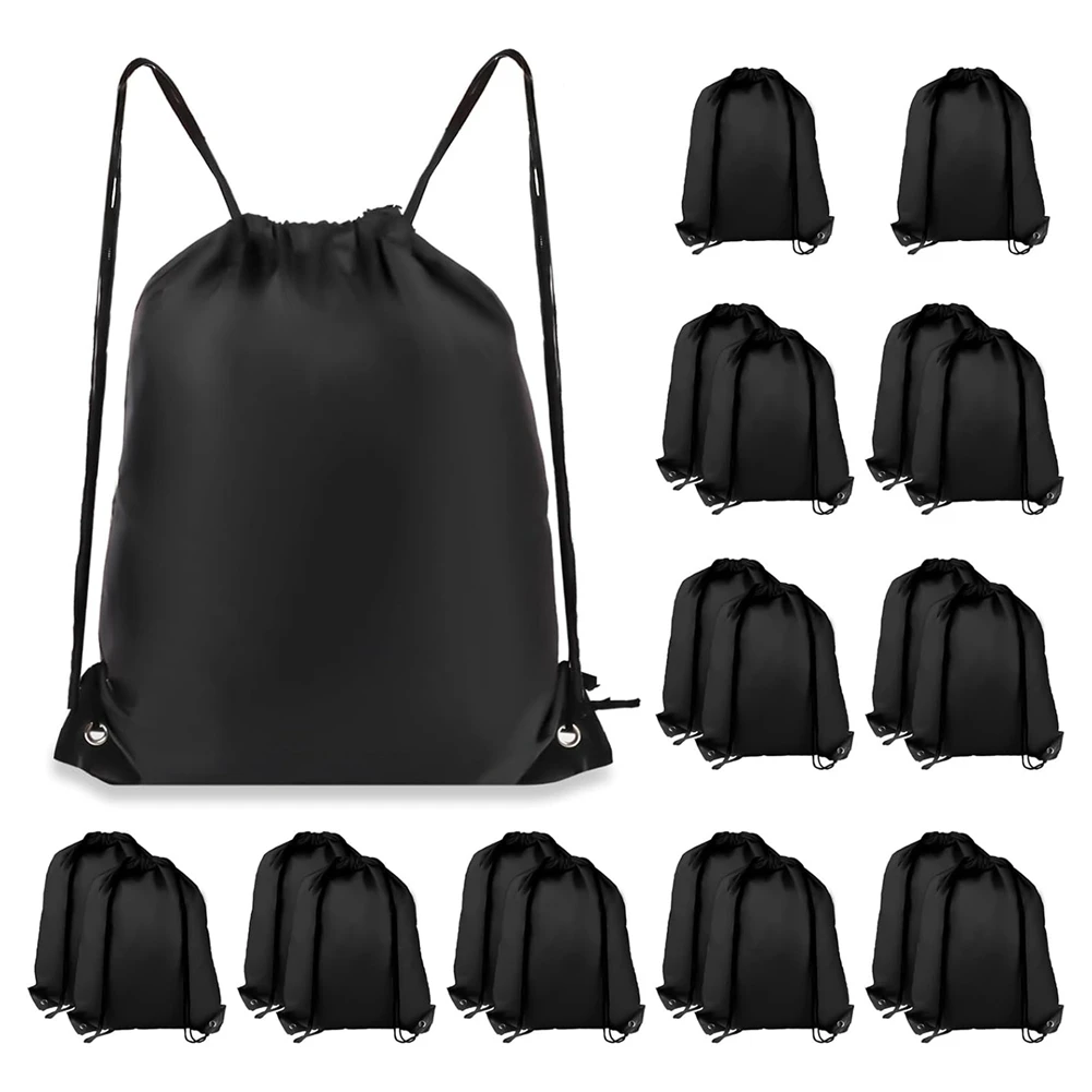 

AU13-20Pcs Drawstring Backpack Drawstring Bags, Draw String Back Bag For Sports, Gym, Travel, Swimming, Beach