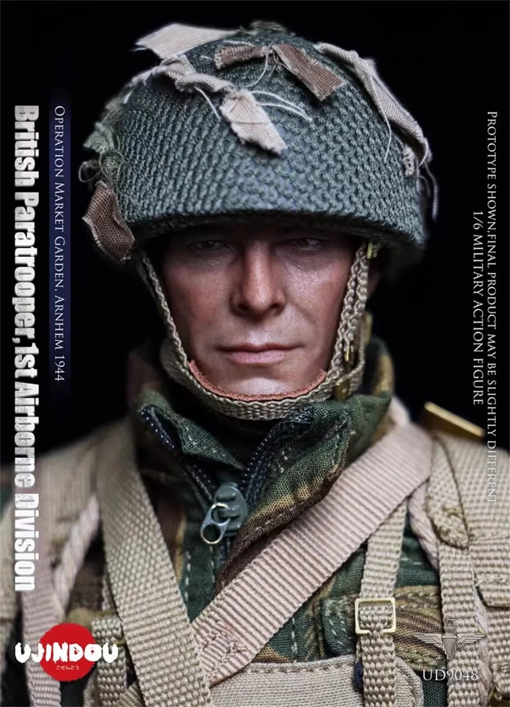 

UJINDOU UD9048 British Soldier Doll Mission Operation Garden 1944 Moveable Action Doll About 12" For Fans Collect 1/6