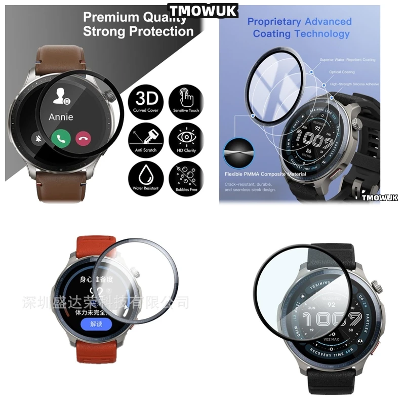 

For Amazfit Balance 2 Balance2 Perfect Fit Soft Screen Guard Film