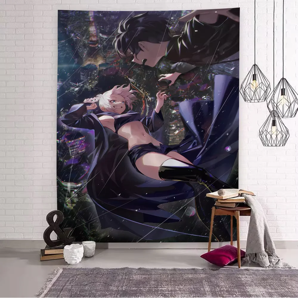 

Anime Call of the Night Themed Tapestry, perfect for home and dorm use. Stylish aesthetic wall art ornament well for anime fans.