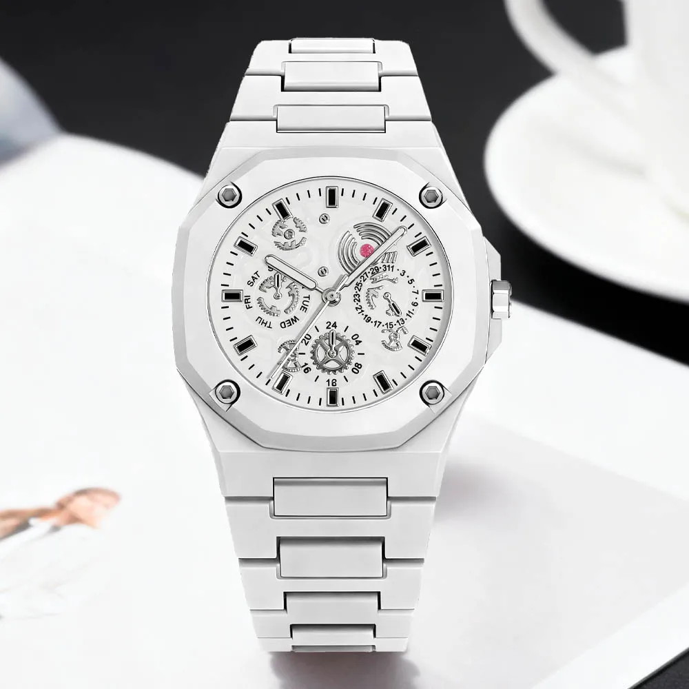 1-piece new watch, polygonal dial, fashionable and trendy accessory for outfit coordination