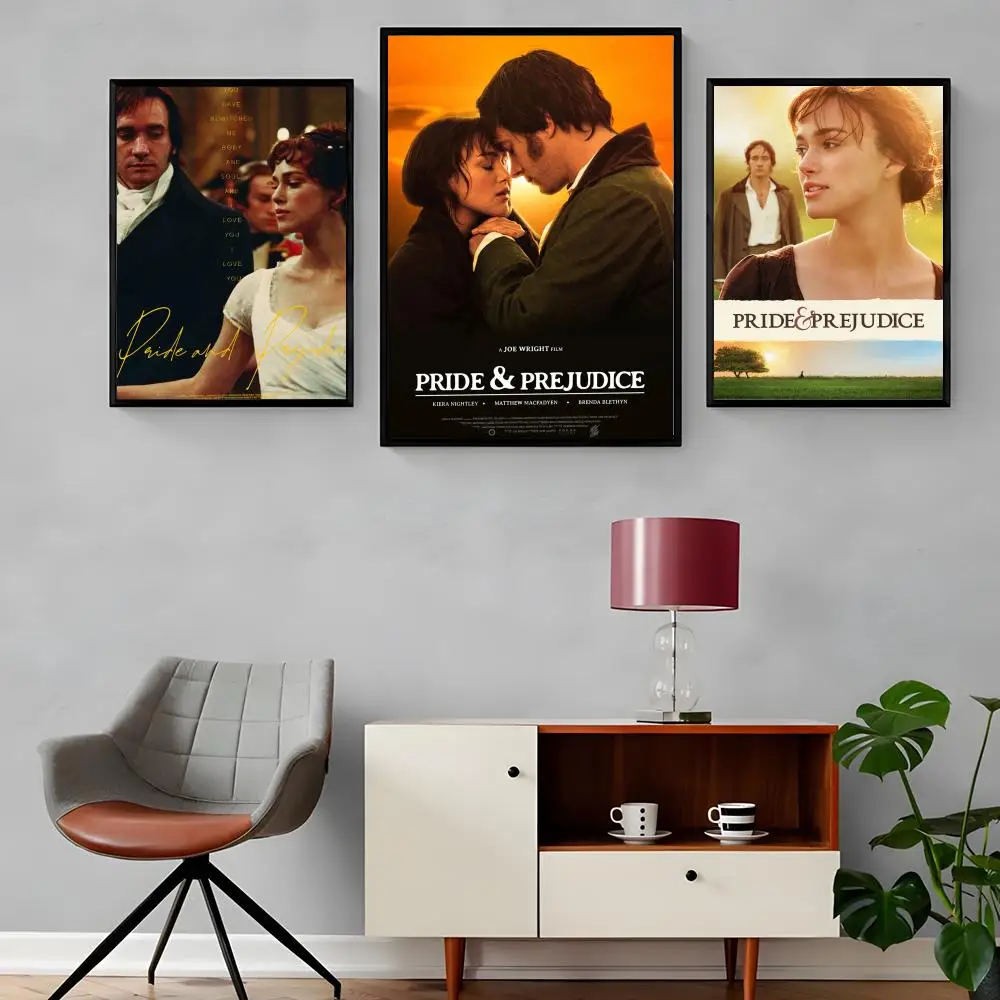 Pride and Prejudice Painting Calligraphy Canvas Poster: Crease Free Waterproof Durable All Space Wall Decor
