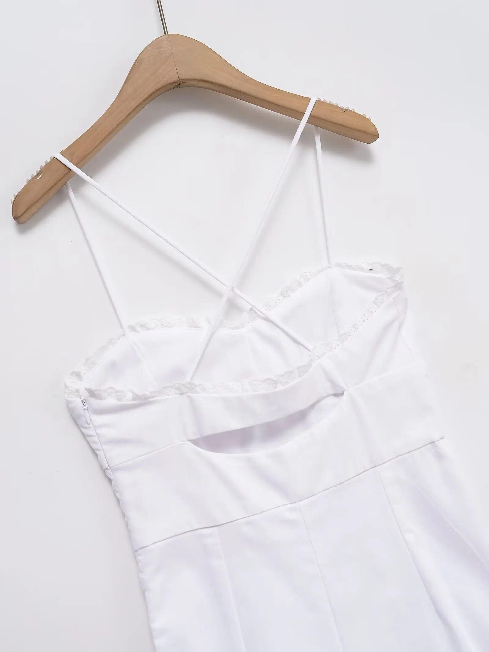 2025 novo verão feminino moda casual simples e confortável sem costas estilo espartilho vestido midi estilo menina