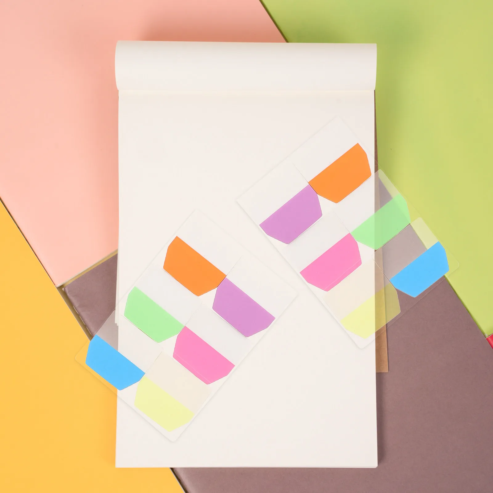 

3Sets Colored Page Markers Sticky Tabs for Books Notebooks Journals Self-Adhesive Index Tabs for Categorizing Sections Planner