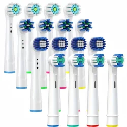 4/12/16 Pcs Replacement Toothbrush Heads Compatible with Oral-B Braun Professional Electric Toothbrush Heads Brush Heads