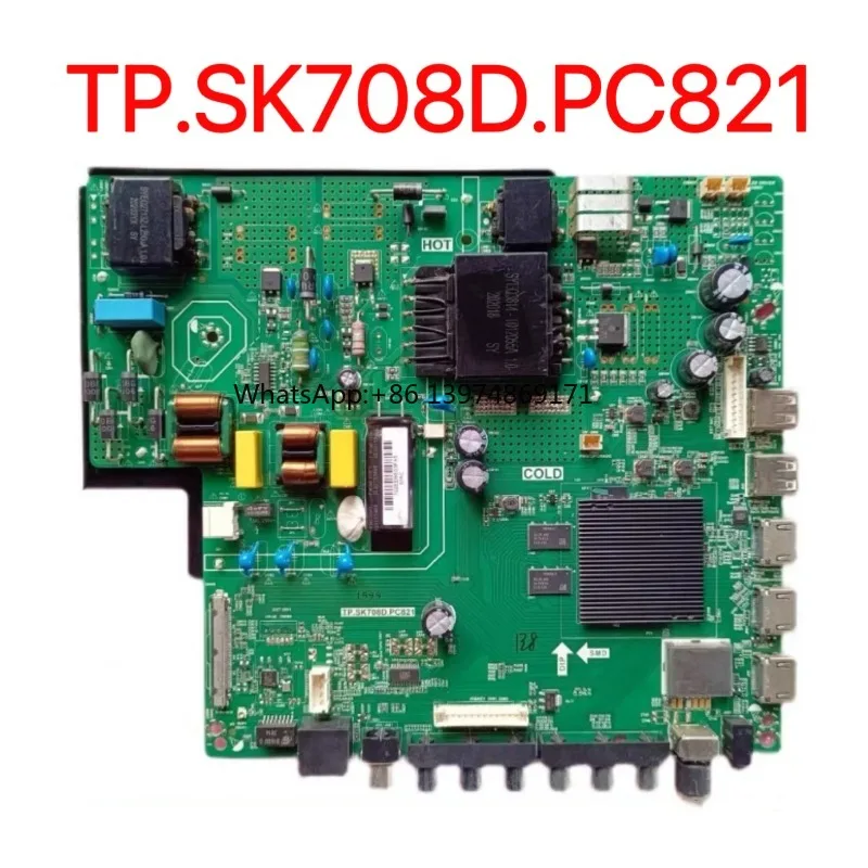 New TV motherboard TP SK708D.PC821 4K WiFi Smart LED TV Motherboard Android 9.0 4-core Cache 2G+Memory 16g Tested Well