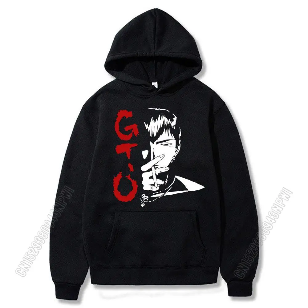 Funny Anime Great Teacher Onizuka Hoodie Men GTO Manga Hoodies Japan Eikichi Harajuku Sweatshirt Autumn Winter Warm Tops