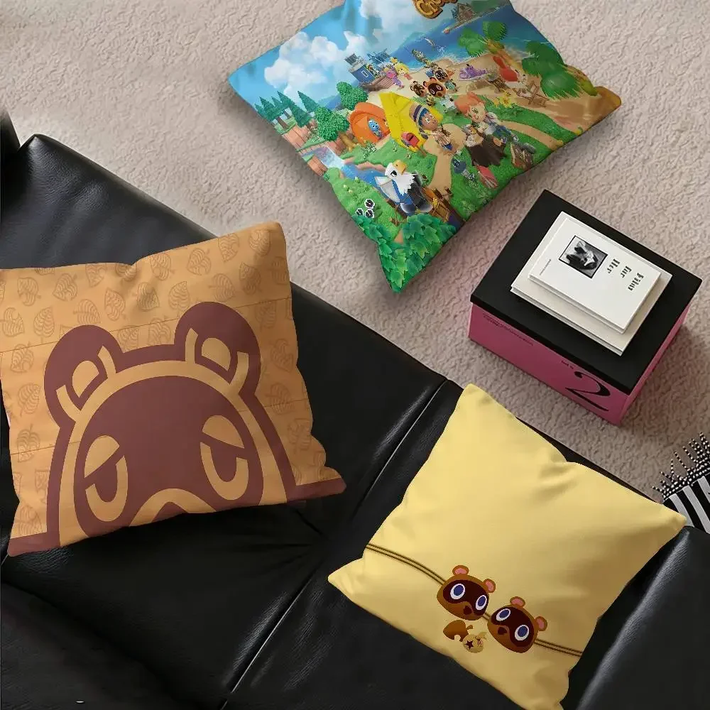 Cartoon Animal C-Crossing Lucky Dragon Pillow Cover Sofa Cushion Cover Home Room Decoration Children Gift