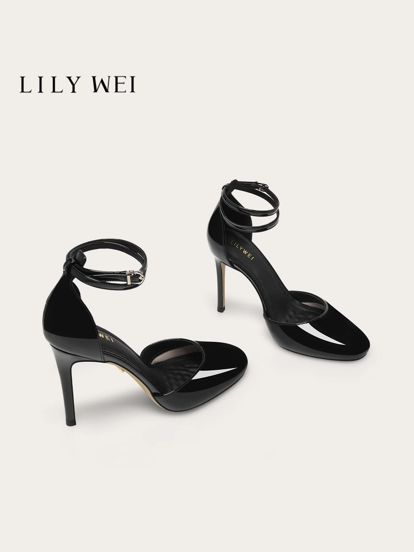 Summer New Sharp Point Shallow Mouth Mesh Crystal Fine Heel Wedding Shoes Banquet Large Size Small Size High Heel Women's Shoes
