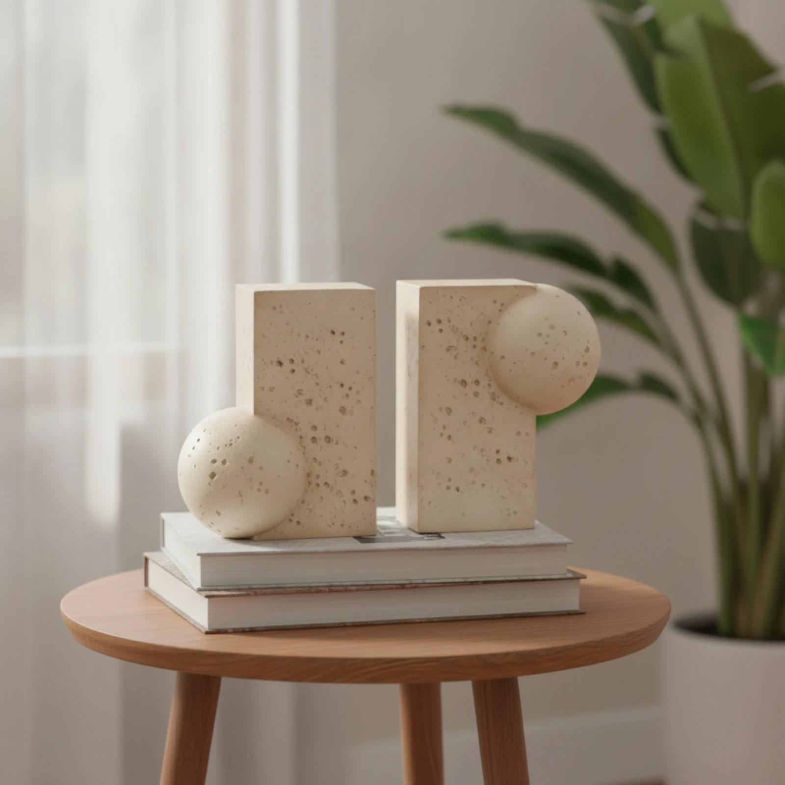 Sculptural Bookends Minimalist - Aesthetic Bookend review and price