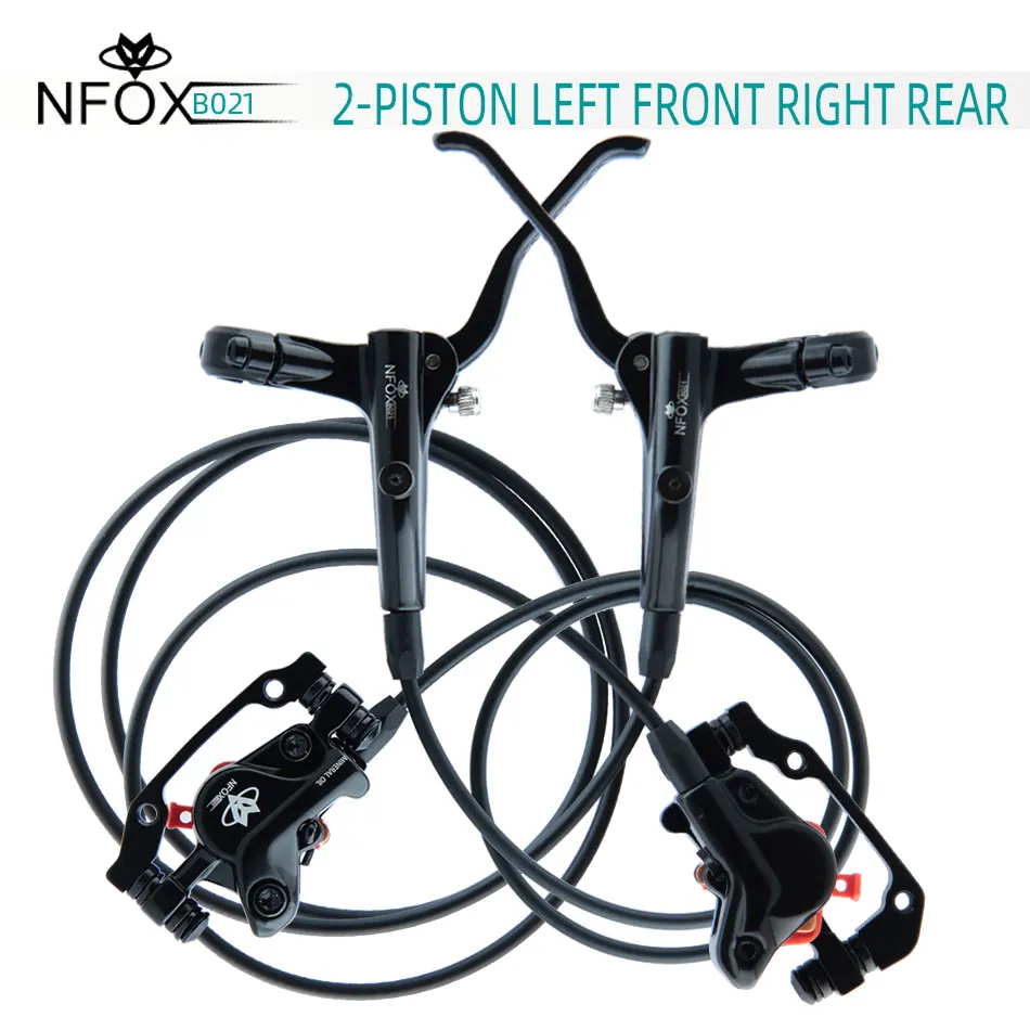 

NFOX B021 Mountain Bike 2-piston Oil Disc Roto Hydraulic Brake MTB Caliper 160 Accessories Bicycle Disk Ultra Low Price 1 Set