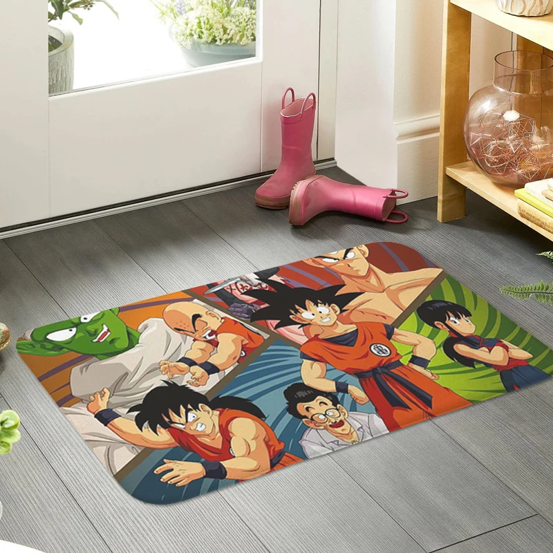 Anime Carpet Entrance of House T-Dragons T-Balls Custom Doormat Kitchen Hallway Bedroom Rug Bathroom Living Room Foot Mat Home