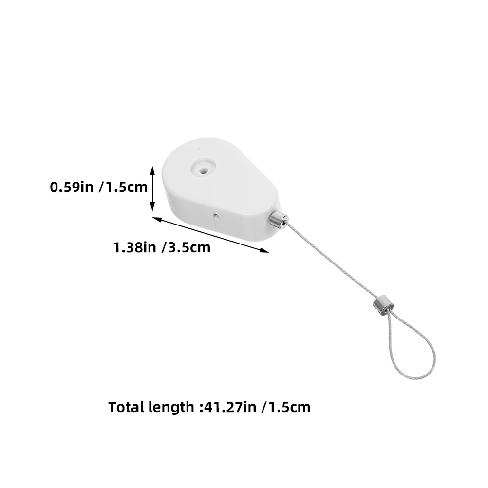 1Set Retractable Cable Lock Anti-Theft Design Automatic Security Steel Wire Holder for Tablets Gaming Controllers Adjustable