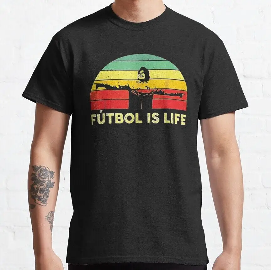 Unique Futbol Is Life Retro Vintage Classic T-Shirt For Men Clothing Women Tees High Quality 100%Cotton Short Sleeve