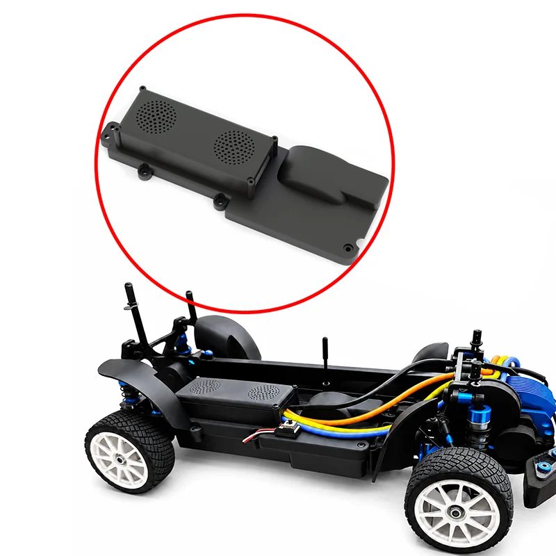 

1PCS For Tamiya XV01 Electronics Box ESC Receiver Switch Mount Case ABS Printed Impact Resistant Vented Cover RC Car Electronics