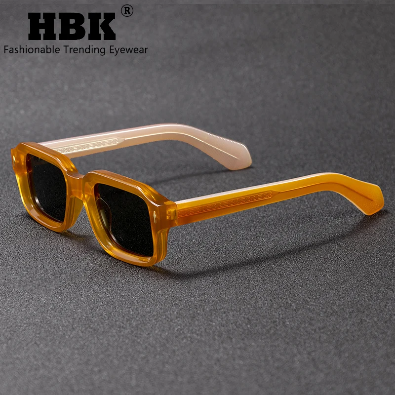 

HBK простые модные солнцезащитные очки для мужчин, поляризационные солнцезащитные очки в грубой оправе, женские солнцезащитные очки для улицы, вечеринки, отдыха, путешествий, вождения