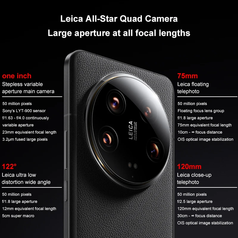 CN Global ROM Xiaomi 14 Ultra 256GB/512GB Snapdragon 8 Gen 3 6.73 بوصة 2K AMOLED شاشة 50MP + 32MP كاميرا 90 وات 5300 مللي أمبير في الساعة