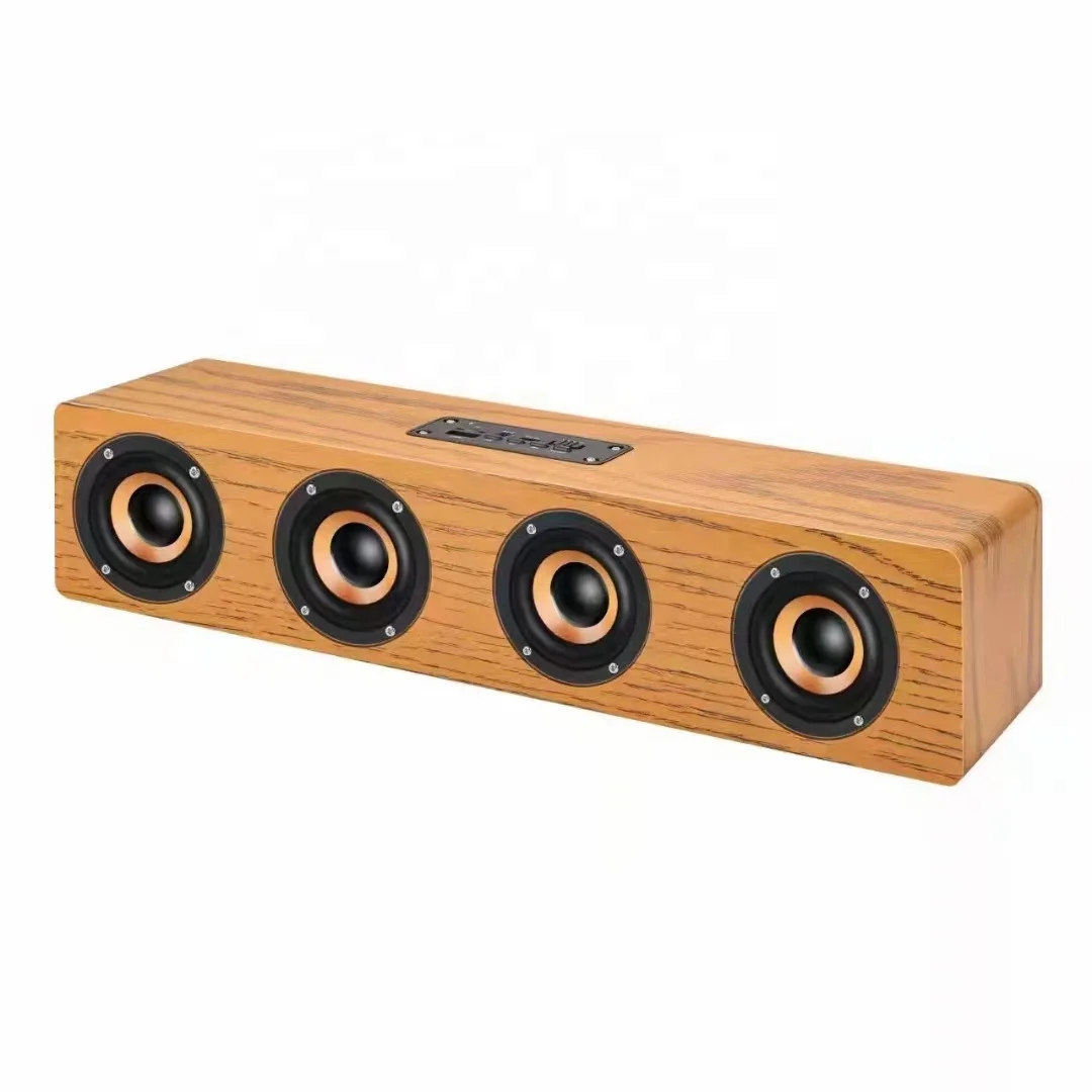 Outdoor wooden bookshelf audio system power woofer 2-way speaker box