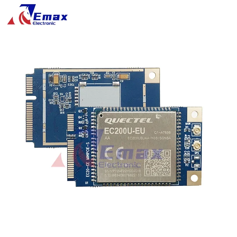 Quectel EC200U-EU EC200UEUAA-NO5-SGNSA LTE Cat1 MINI Module PCIE avec/sans emplacement pour carte SIM récepteur GNSS fonction BT