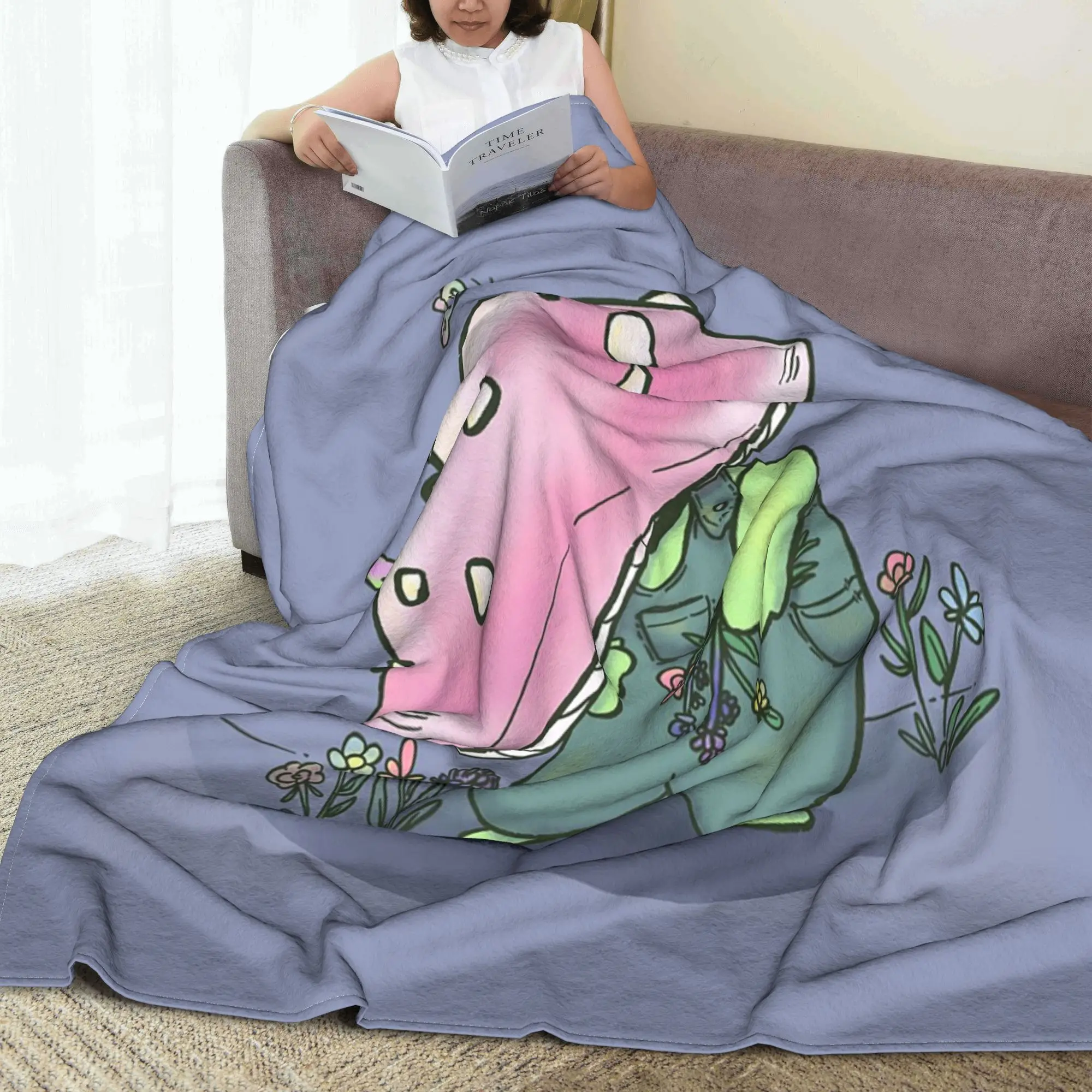 

Bloom the Shroom Blankets Multi-function Fleece Sofa Throw Blanket for Couch Bedding Outdoor Throws Bedspread Quilt