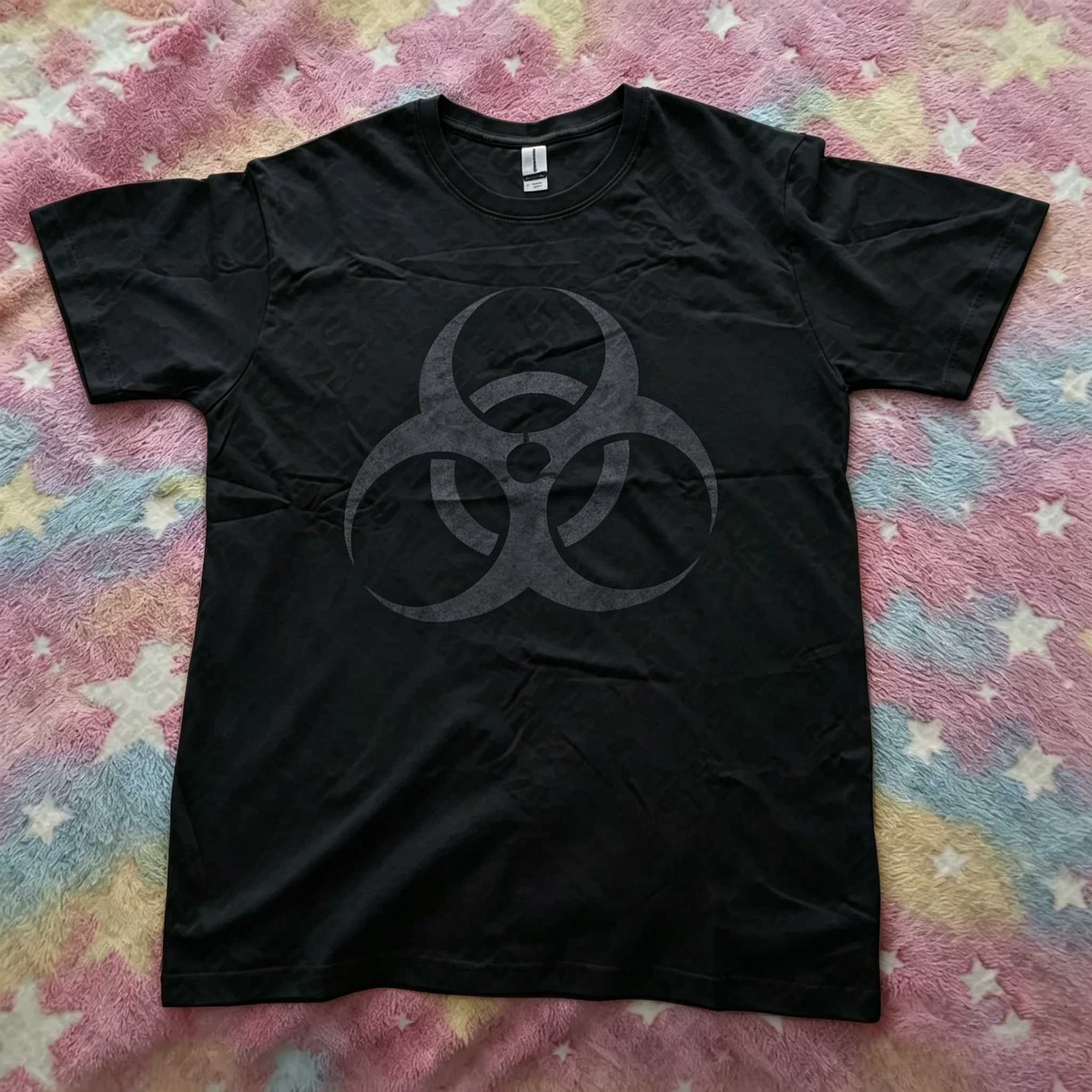 2026 New Design - Where Are You? Biochemical Logo Printed Loose-Fitting Round-neck Cotton Shirt for Men and Women