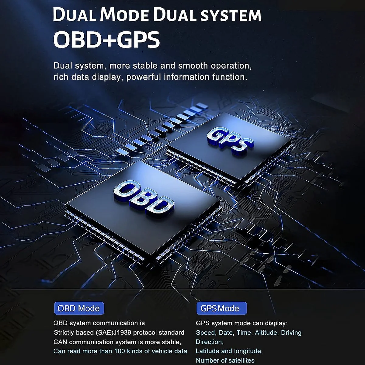 A500 GPS HUD Head-Up Display OBD velocímetro